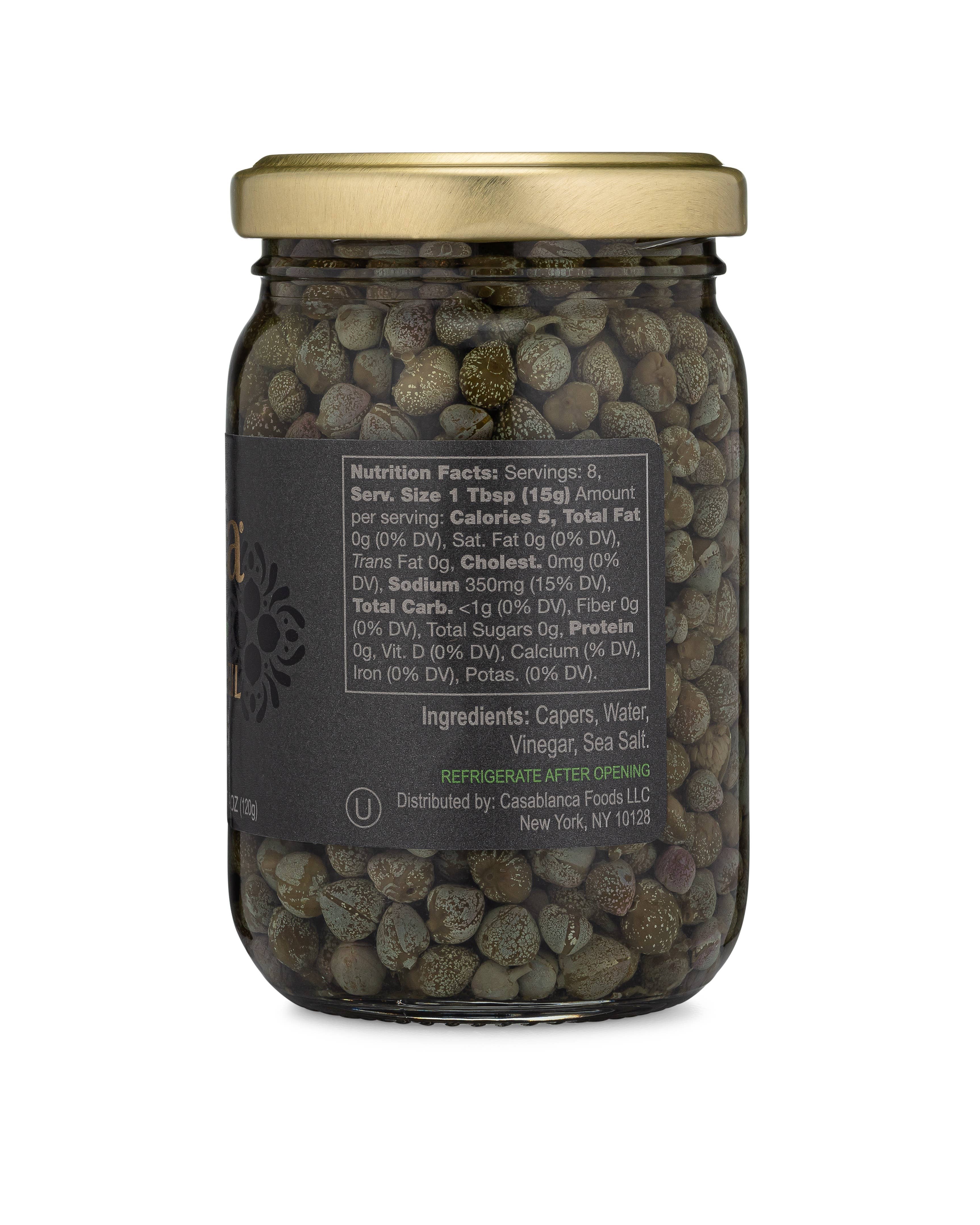 Mina - Wholesale Pickled Vegetables - 7 oz Non Pareil Capers1