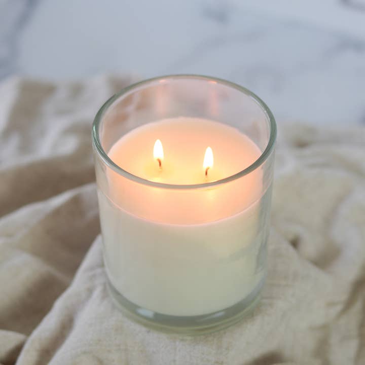 Memory Box Candle Co. - Wholesale Jar/Filled Candle - Lavender + Rosemary - 10 oz. Clear Glass Soy Candle