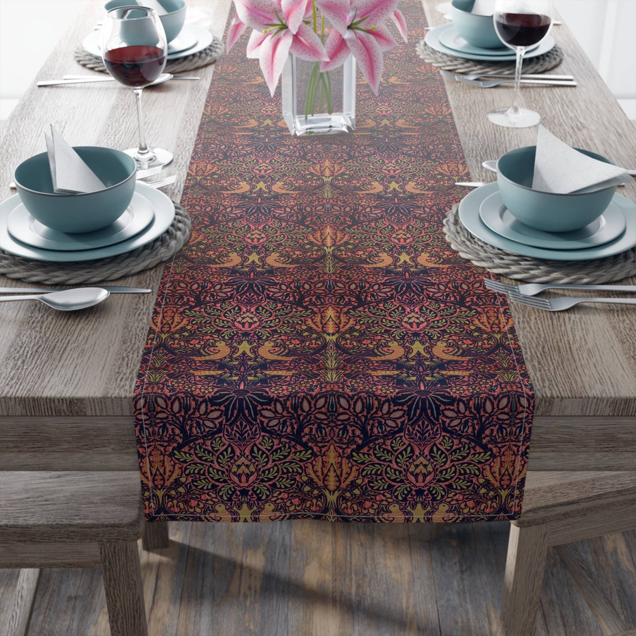 Willy Morris Home Emporium - Wholesale Table Runner - Table Runner inspired by William Morris - Dove and Rose Collection15
