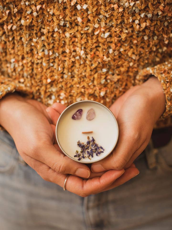 Time To Relax - Vela con piedras preciosas - 120 ml para venta al por mayor de Joelles Home Fragrances