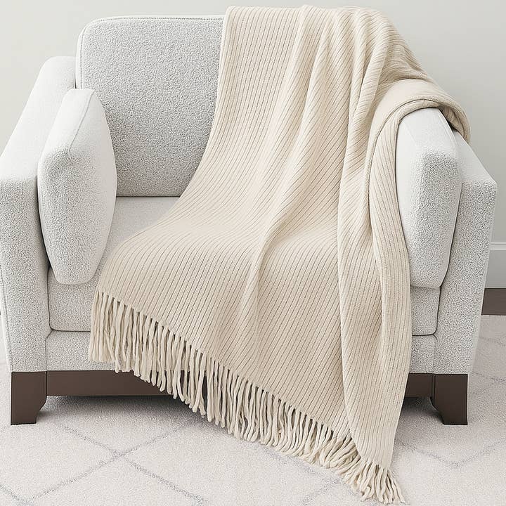 Faux Cashmere Soft 50"x60" Throw Blanket - Ivory and other Purchase wholesale sofa. Free returns & net 60 terms on Faire trending on Faire.