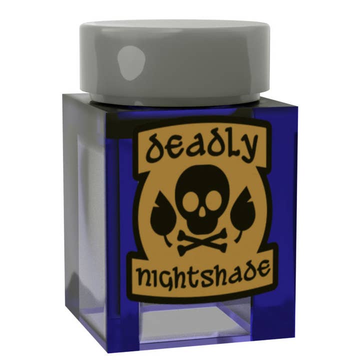 B3 Customs - Wholesale Decorative Tabletop Object - Deadly Nightshade Potion Bottle for Minifigs made using LEGO parts - B3 Customs