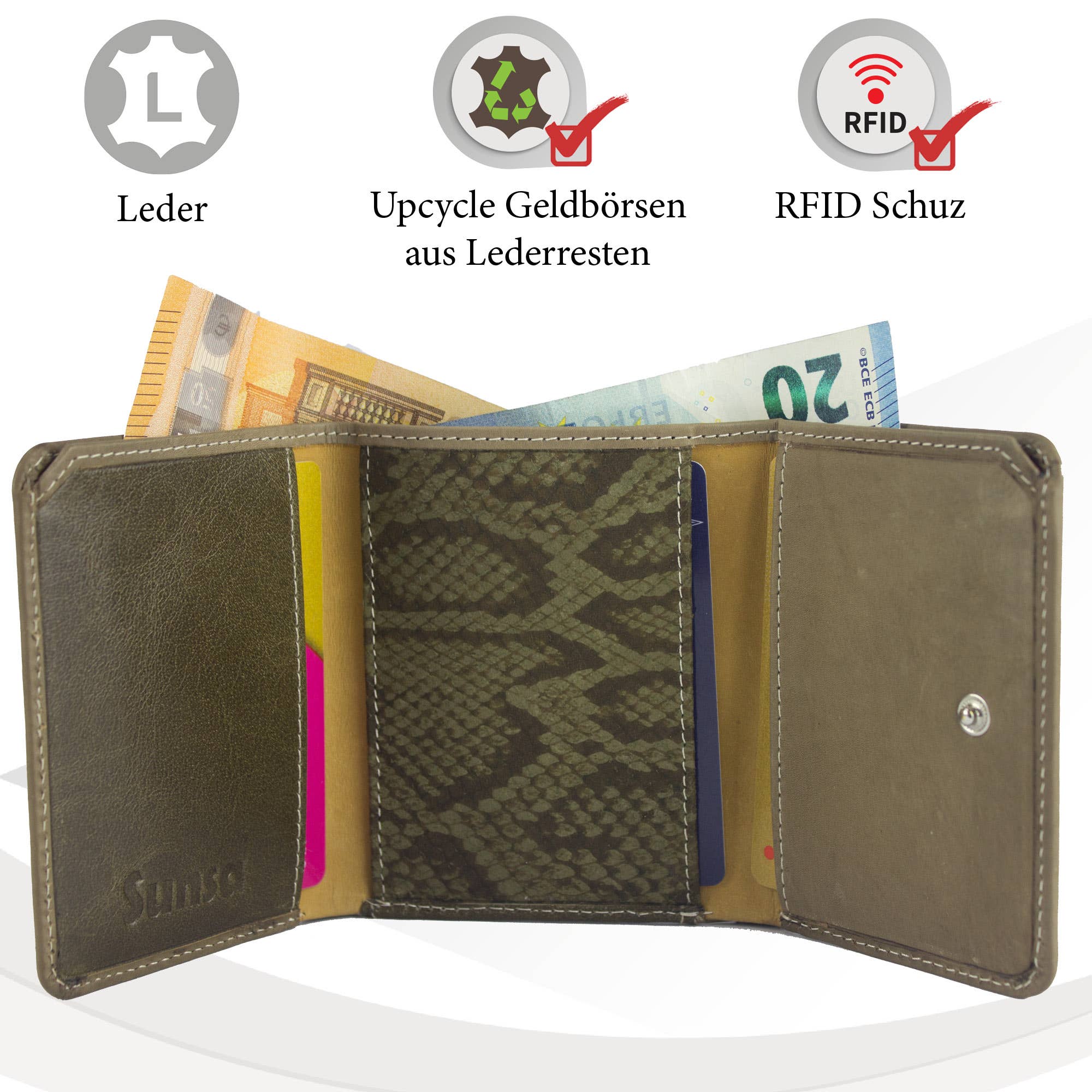 Sunsa - Wholesale Wallet - Women's - Small purse leather wallet. Sustainable wallet (copy)9