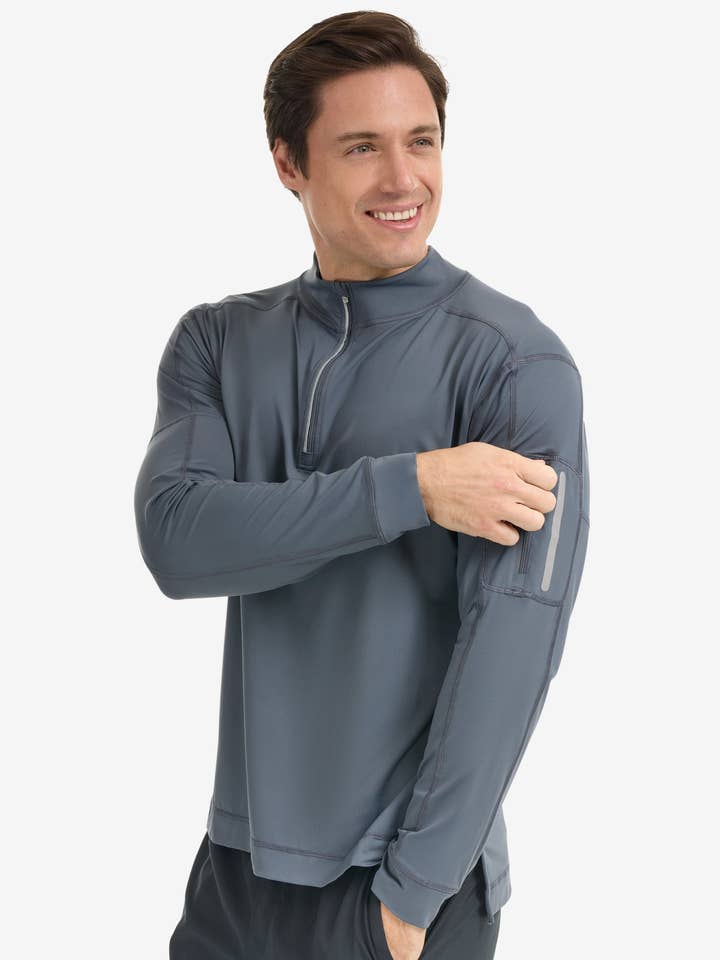 HERREN MOCK ZIP TOP (12001) für den Großhandel von BloqUV