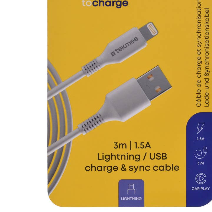 3-Meter-Ladegerät - USB-Typ für den Großhandel von Tekmee