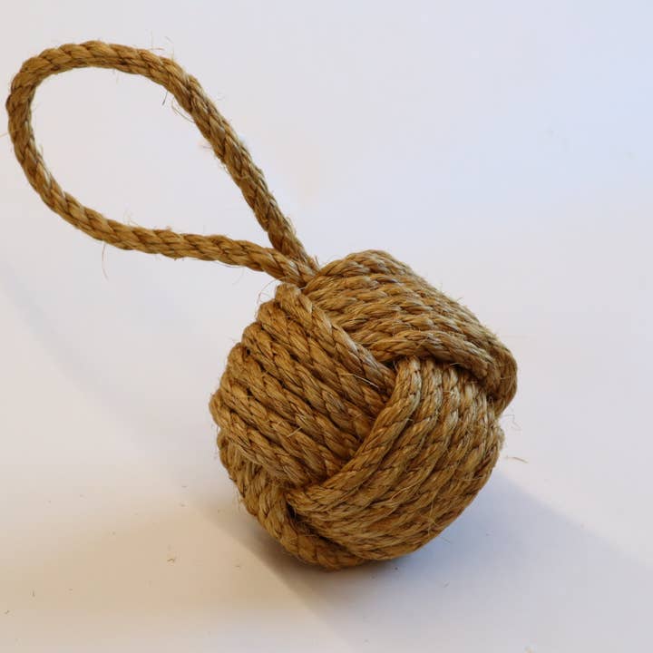 Monkey Fist Door Stop for wholesale by All For Knot Rope Weaving Inc
