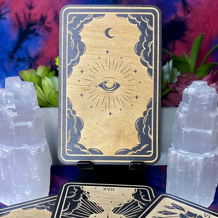Kraftmir - Wholesale Tarot Cards - 00 All Seeing Eye | Mystic Wooden Major Arcana Tarot Card