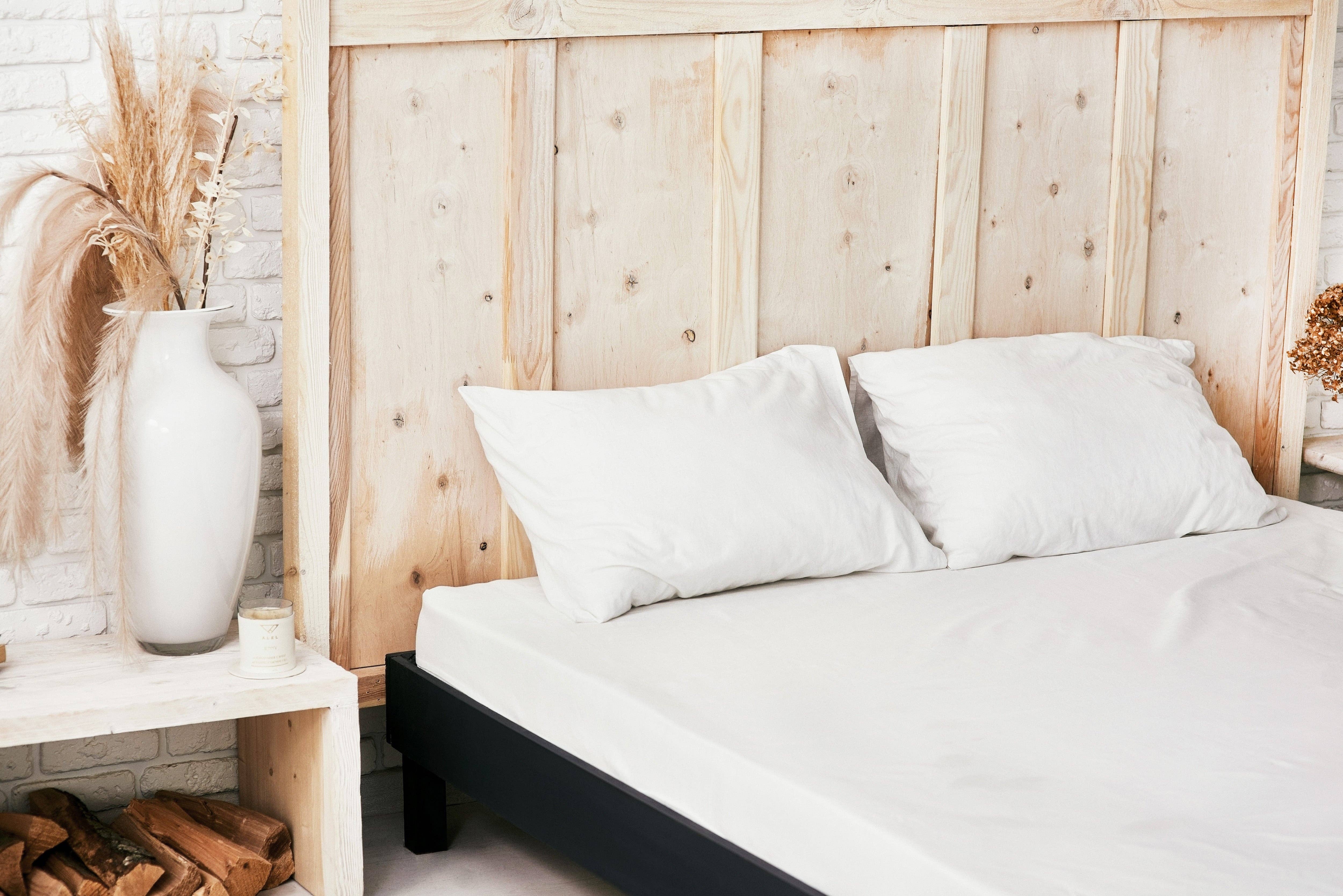 LinenQ - Wholesale Sheet set - White linen bedding:Fitted sheet,Flat sheet,Pillowcase,SET6