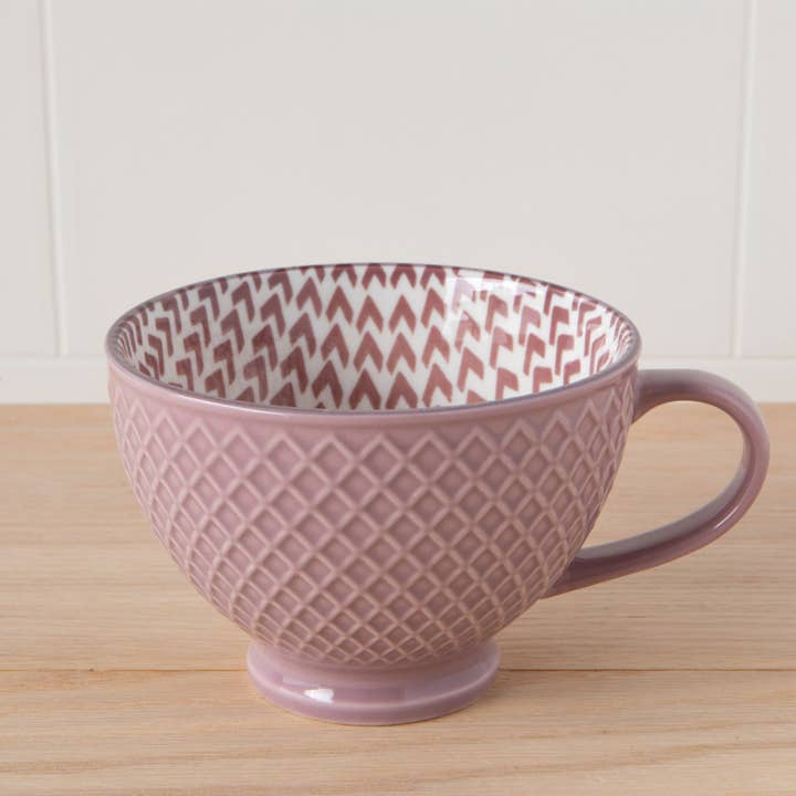 Now Designs by Danica - Wholesale Coffee Mug - Mauve Latte Mug3