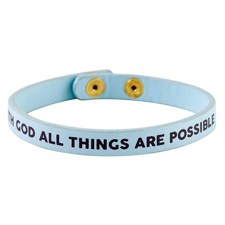 Snap Bracelet - All Things Possible for wholesale by Faithworks by Creative Brands