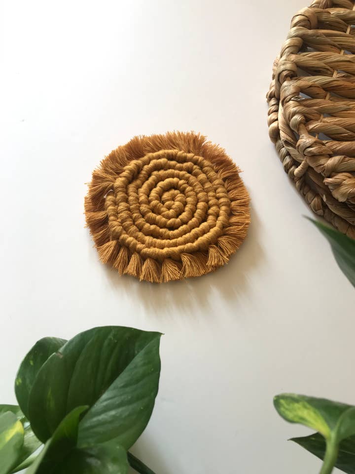 Macramé Coasters for wholesale by Hepburn’s Crafts