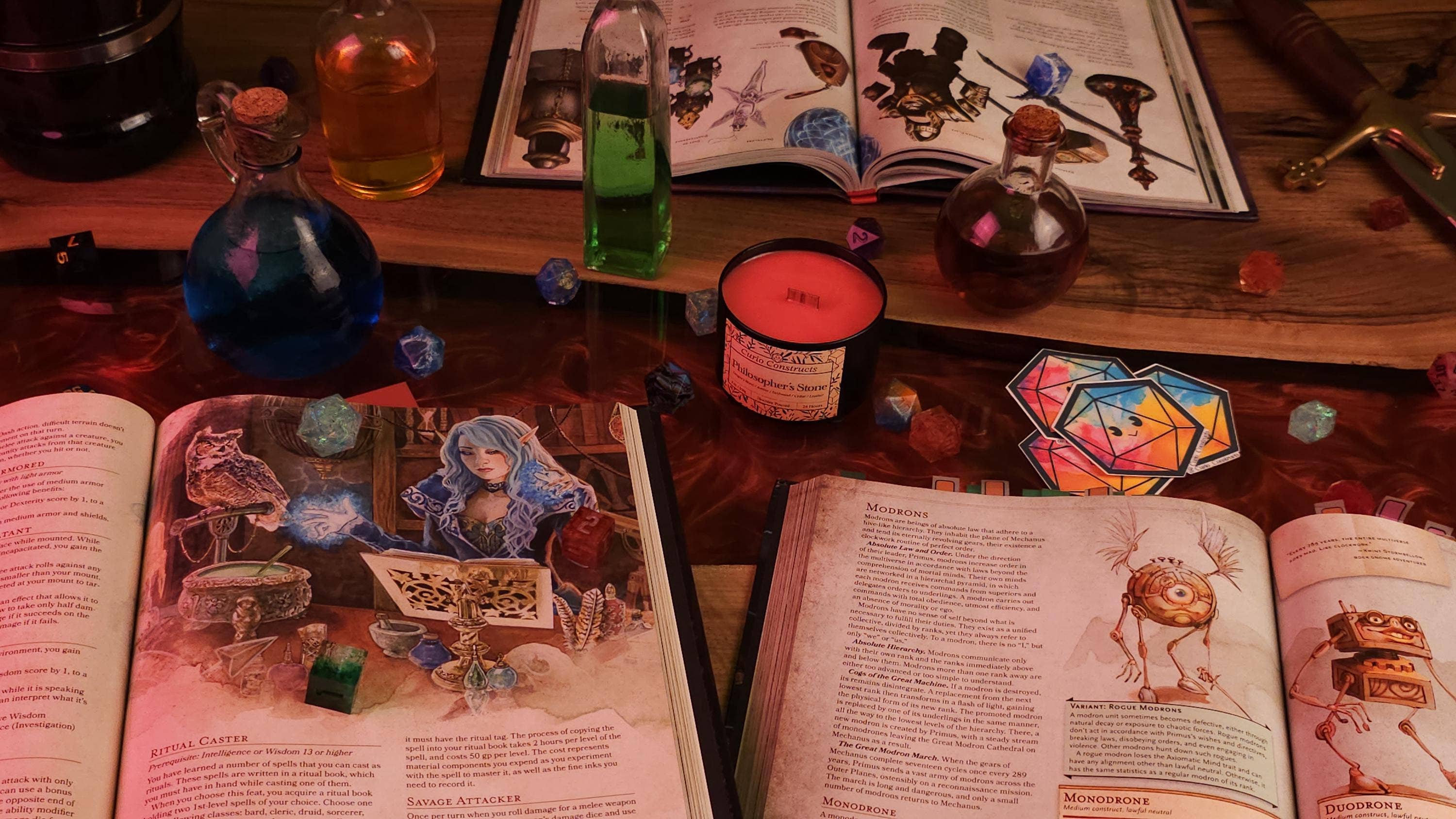 Curio Constructs - Wholesale Jar/Filled Candle - Philosopher's Stone | Fantasy Soy Wax Wood Wick Candle1