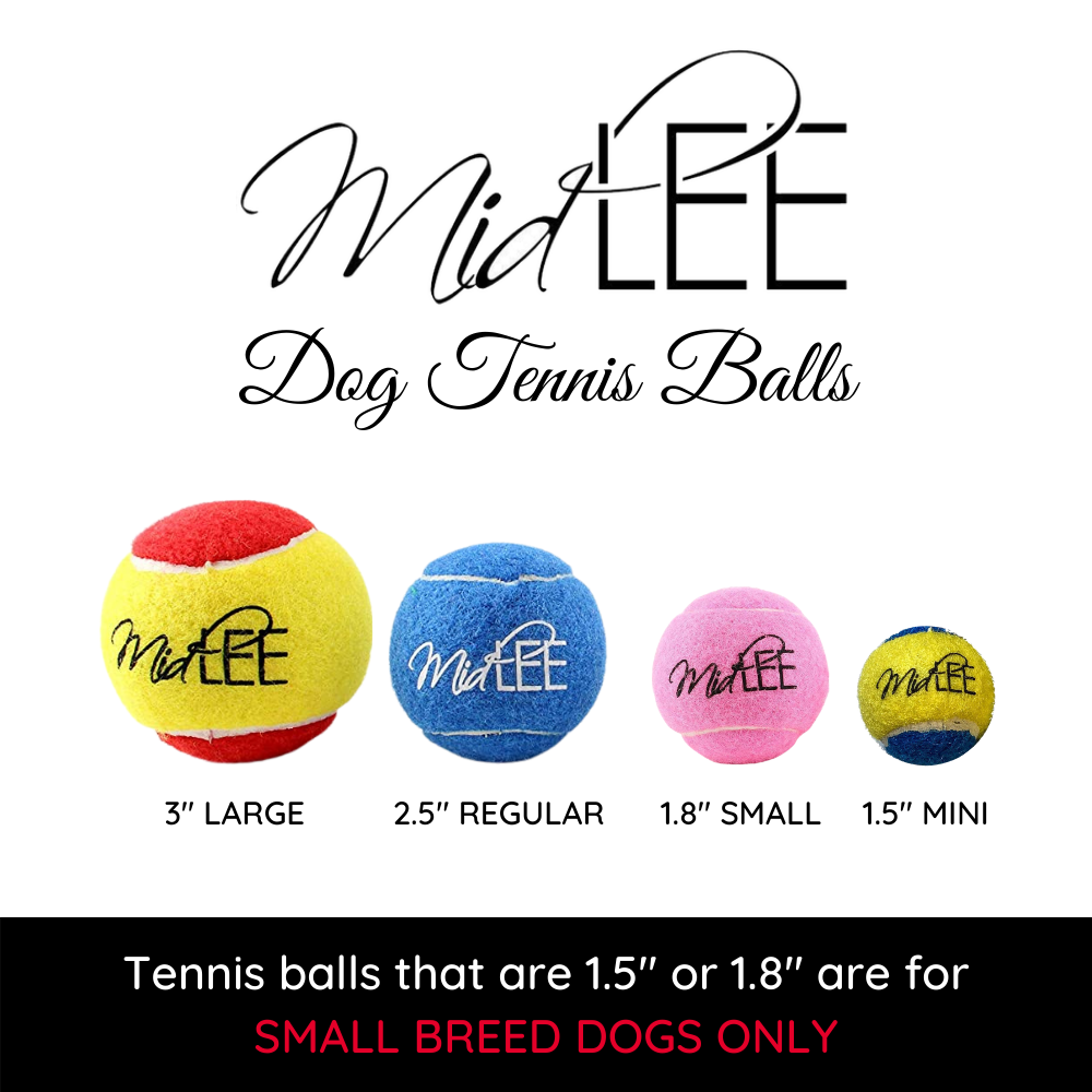 Midlee Designs - Wholesale Pet Fetch Ball - Dog - Midlee X-Small Dog Tennis Balls 1.5" - 12 Pack (Assorted)11