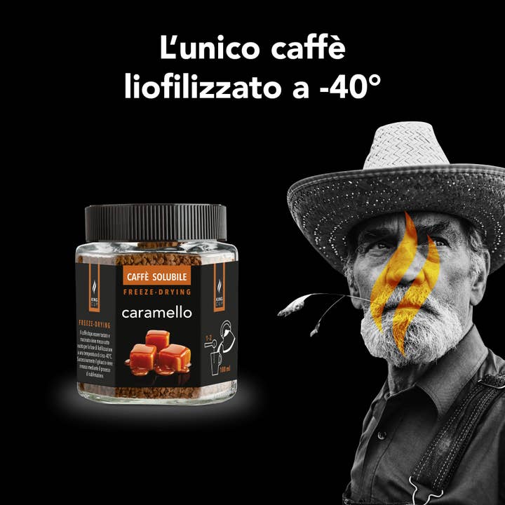 KING CUP – wholesale Snabbkaffe/-espresso – Frystorkat kaffe - karamell