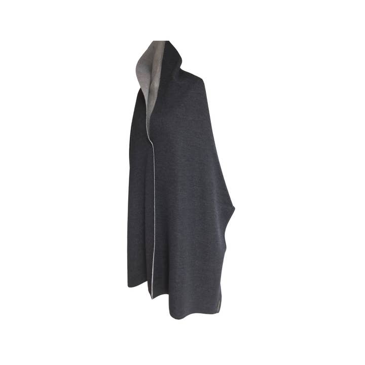 CoatCape omkeerbaar - antraciet/grijs voor wholesale door austriandesign.at