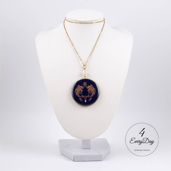 Medaglione : segno zodiacale Pesci per la vendita all'ingrosso da parte di 4everyday Handmade