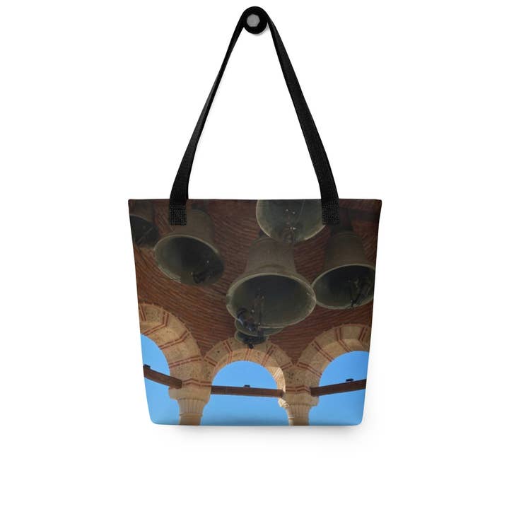 Greek Temple Bells Tote bag for wholesale by Astoria Traveler