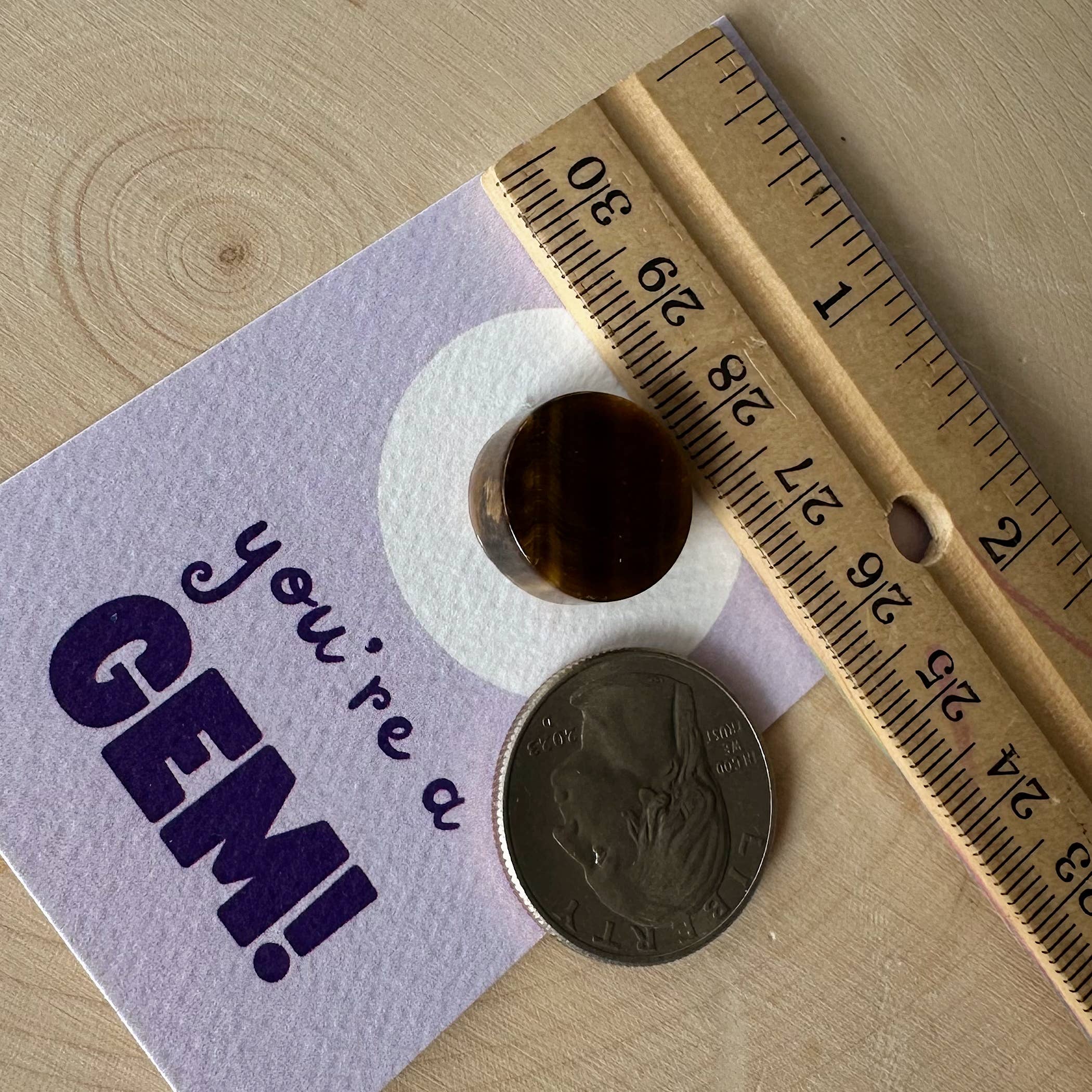 Pebble House – Pedra/cristal espiritual por atacado – "És uma Jóia!" MINI Cartão de Saudação com Cristais - Cristais e Pedras3