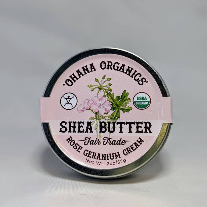 'Ohana Organics - Wholesale Body Balm/Butter - Organic Shea Butter- 4 scents (Case of 6)4