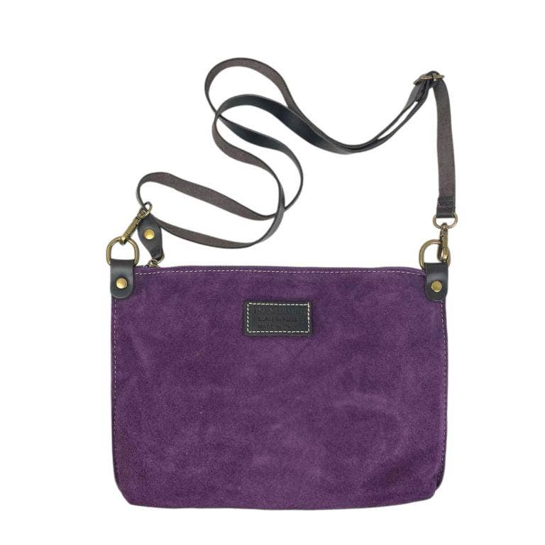 Chenson & Gorett - Wholesale Shoulder Bag - Women's - Italian Suede Leather Crossbody Bag with Zipper19