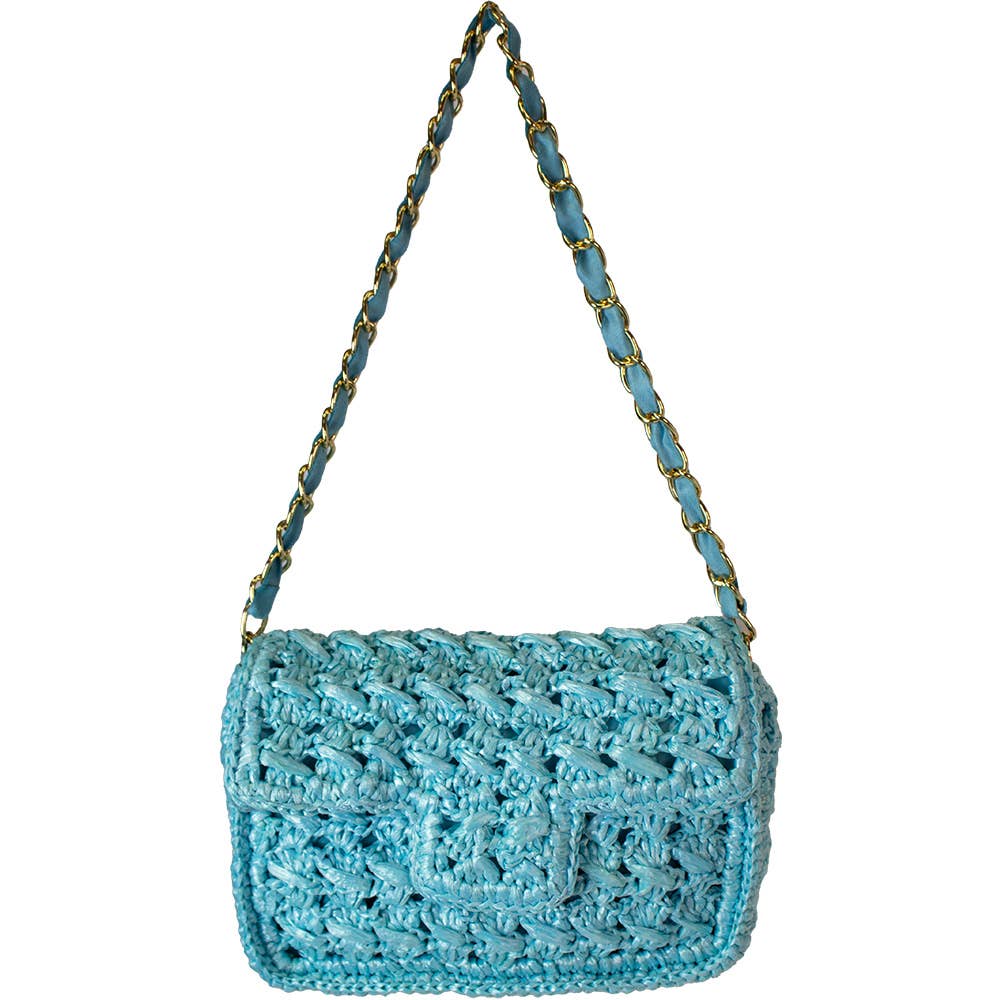 Pizzazz, Inc. - Wholesale Shoulder Bag - Women's - HANDMADE RAFFIA SHOULDER BAG2