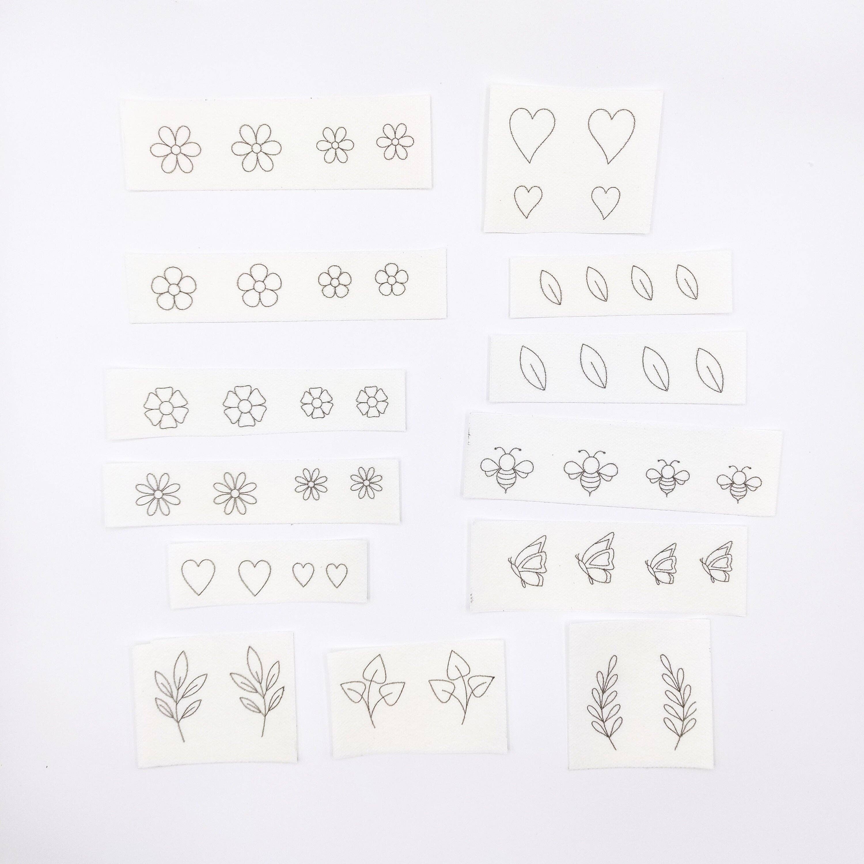 SChandworks - Vente Accessoire de broderie/point de croix - Petits motifs simples Stick & Stitch pour broderie à la main2