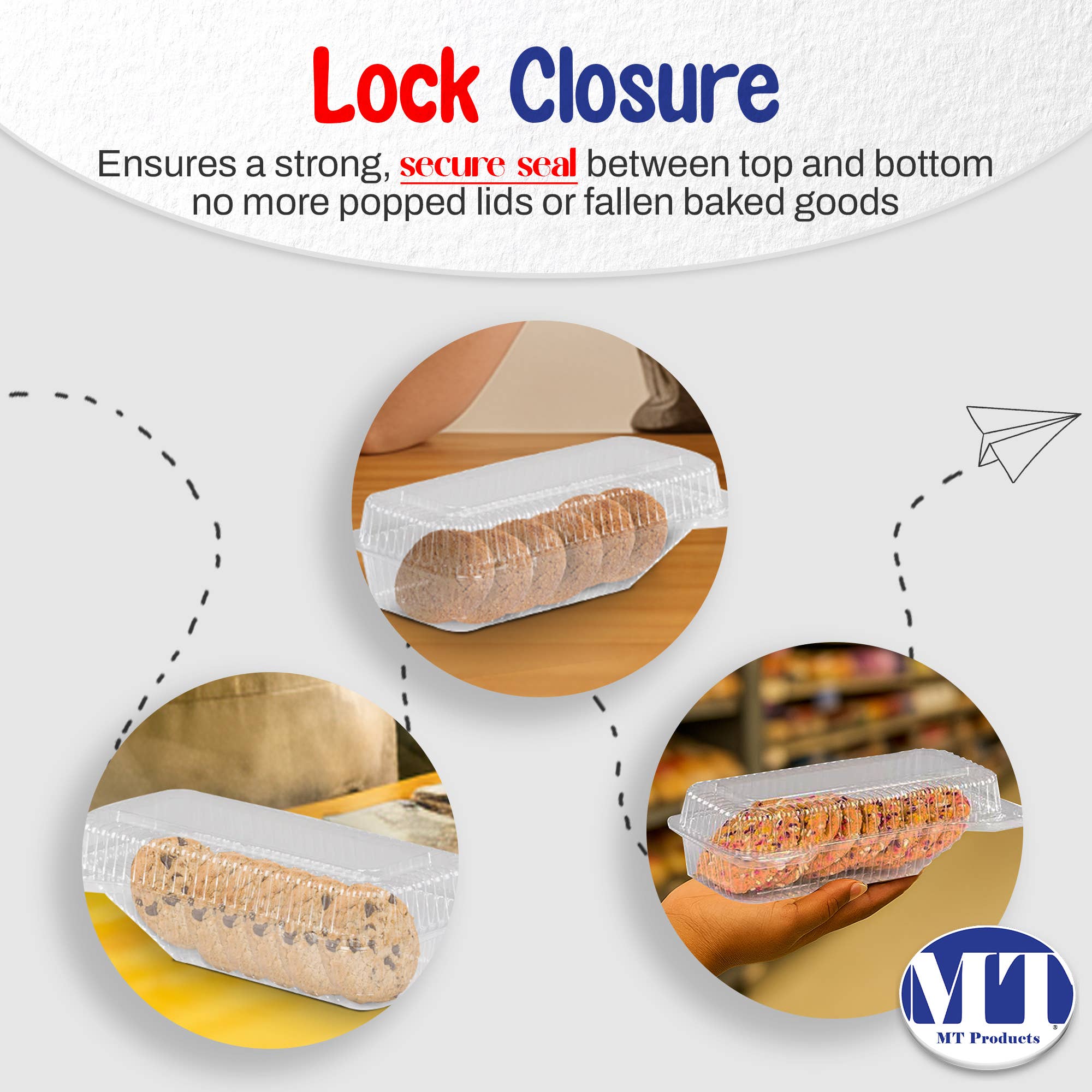 MT Products - Wholesale Food Storage Container - MT Products Plastic Cookie Container - Pack of 205