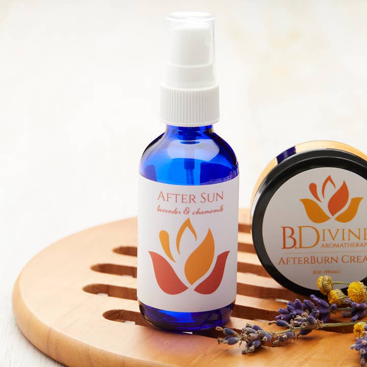 After Sun Spray & Lotion | Aloe Vera | Sunburn Relief for wholesale by B. Divine Aromatherapy