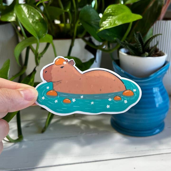 Capybara Sticker for wholesale by Scarlett Rose Galaxy