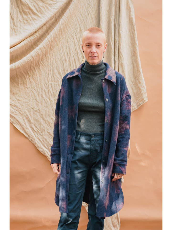 ARAE - Wholesale Shirt Jacket/Shacket - Women’s - Wool Button Down - LONG8