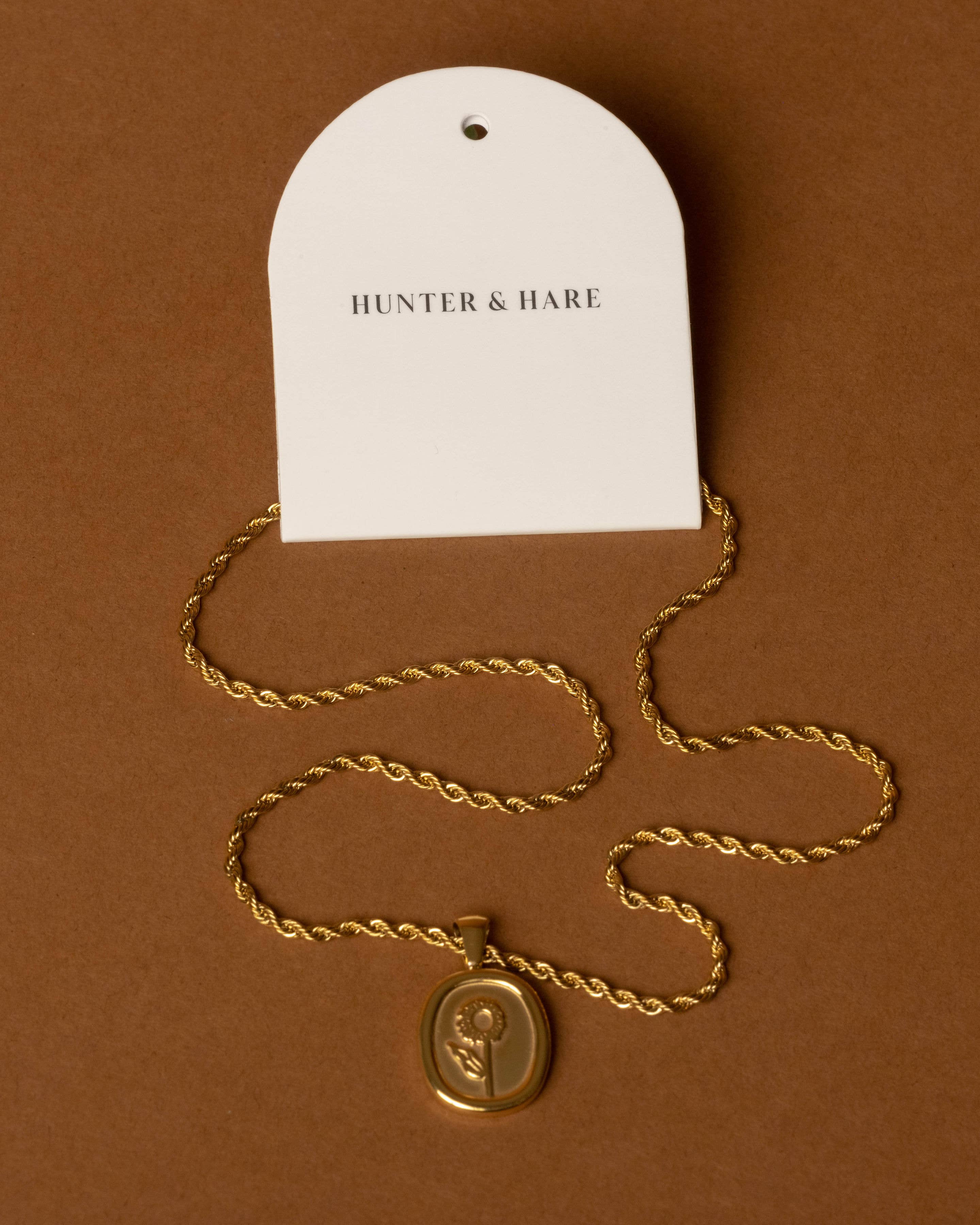 Hunter & Hare - Wholesale Pendant/Charm Necklace - Mia Sunflower Icon Necklace3