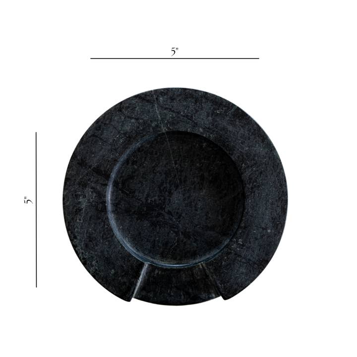 Luxe B Co - Wholesale Spoon Rest - Turned Emerald Green Marble Round Spoon Rest3