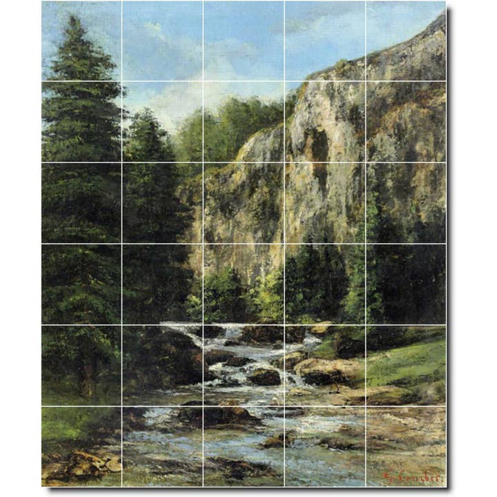 Landscapes Ceramic Tile Mural PT02208 for wholesale by Picture-Tiles.com