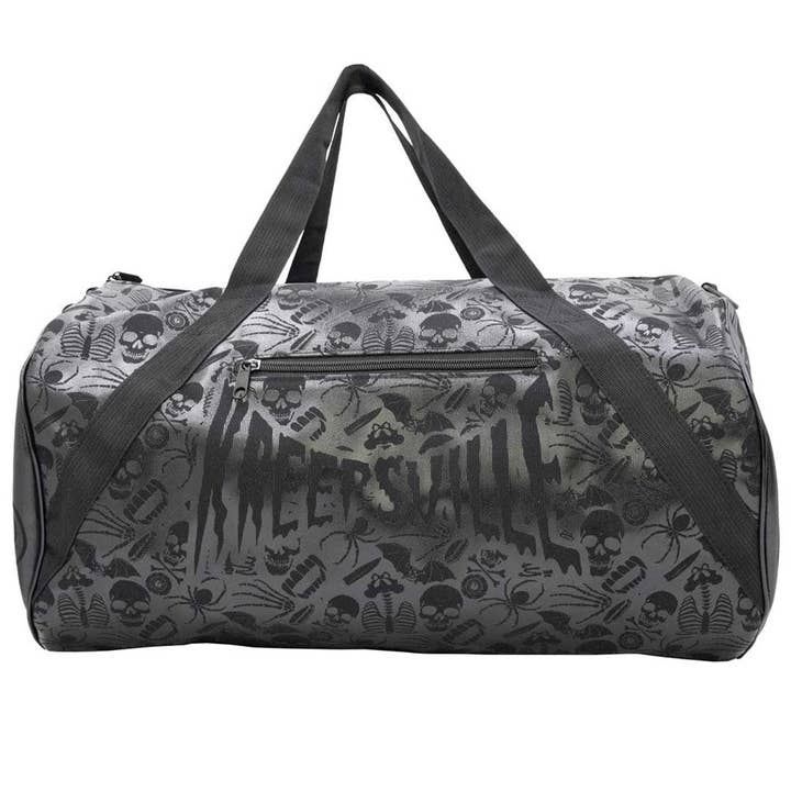 Kreepsville - Wholesale Weekender Bag - Women's - Skull Black Barrel Bag2