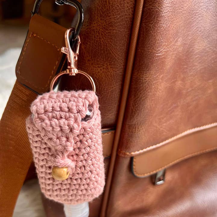 Just Homemade - Wholesale Hand sanitiser - Handmade Crochet Hand Sanitizer Keychain2