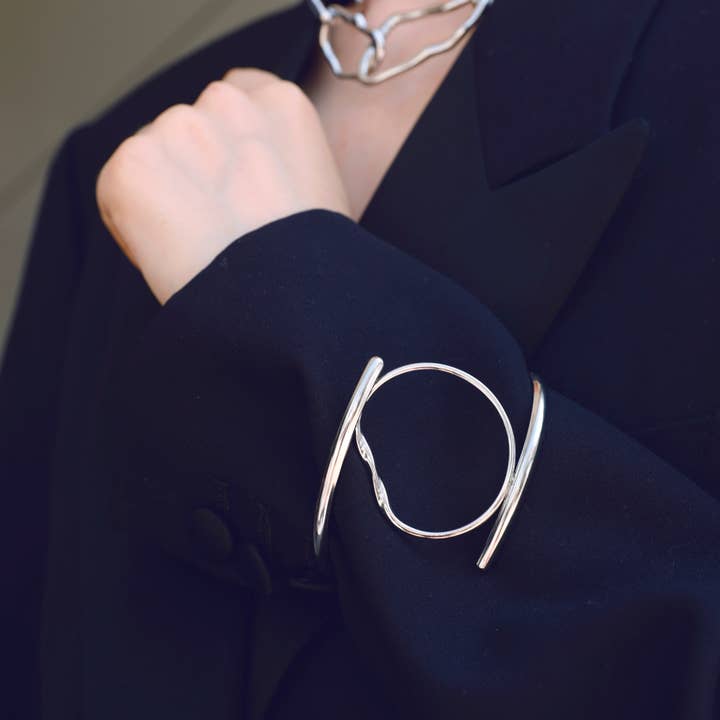 Adjustable Steel Ring Bracelet for wholesale by Sonata