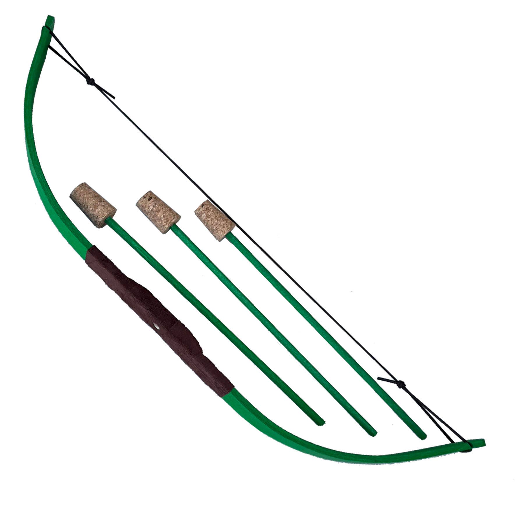 KALID MEDIEVAL – Brinquedo de madeira - Crianças por atacado – Arco Mini Kamelot Flexível com 3 Flechas - ST513F8