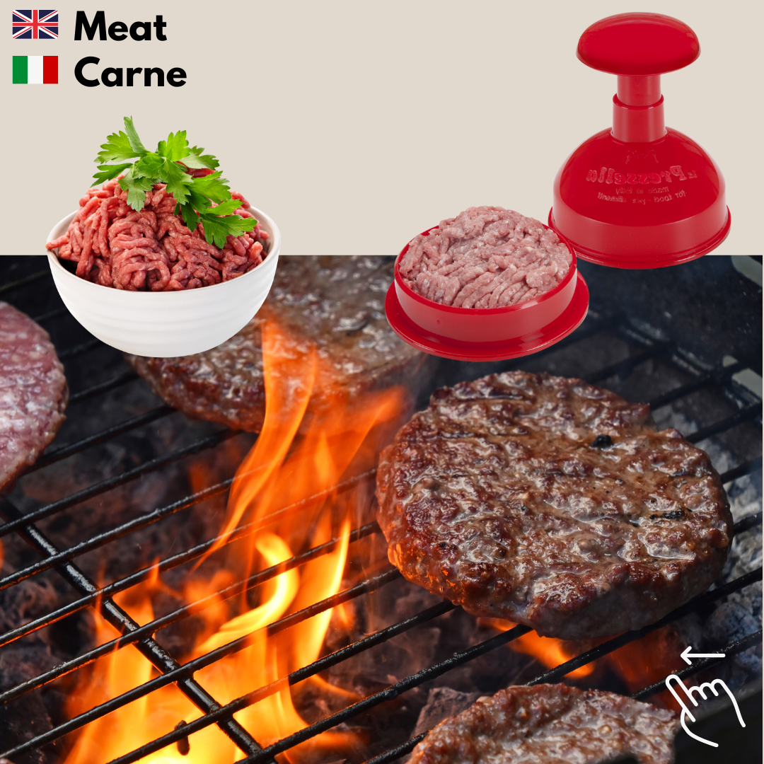 Rigamonti Pietro & Figli srl – Großhandel Küchengerät – Art. 170 LA PRESSELLA Hamburgerpresse - ROT11