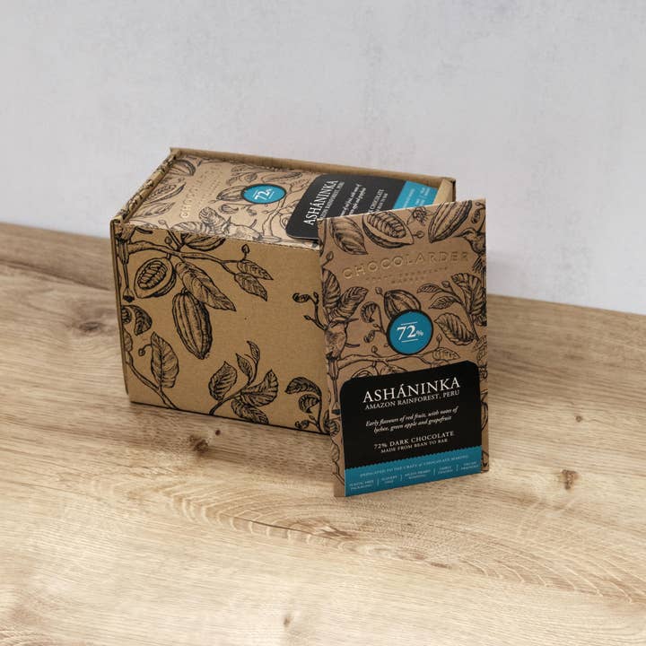 Chocolarder - Vente Barre chocolatée - Tablette de chocolat noir 72% Asháninka1