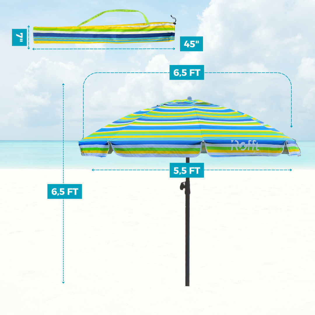 ROFFT USA LLC - Vendita all'ingrosso Ombrellone da spiaggia - Ombrellone da Spiaggia ROFFT 2 m in acciaio e alluminio resistente44