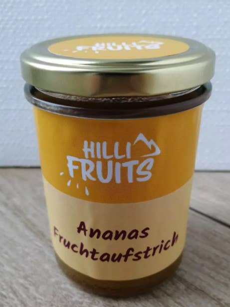 Ananas Fruchtaufstrich für den Großhandel von Hilli Fruits
