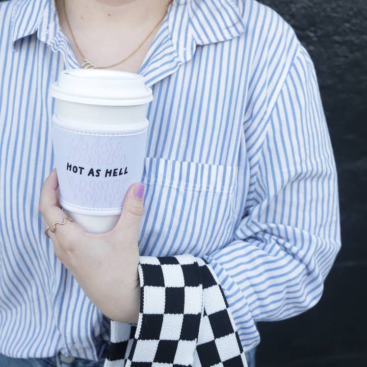 Made Au Gold - Wholesale Drink Huggers & Koozies - Hot Coffee Sleeve - Checkers Flowers