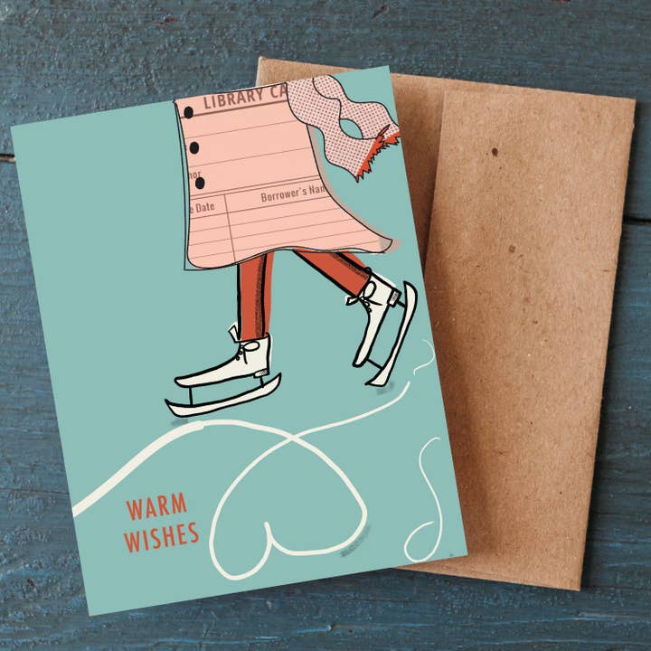 Skater Holiday Notecards for wholesale by The inkSpott