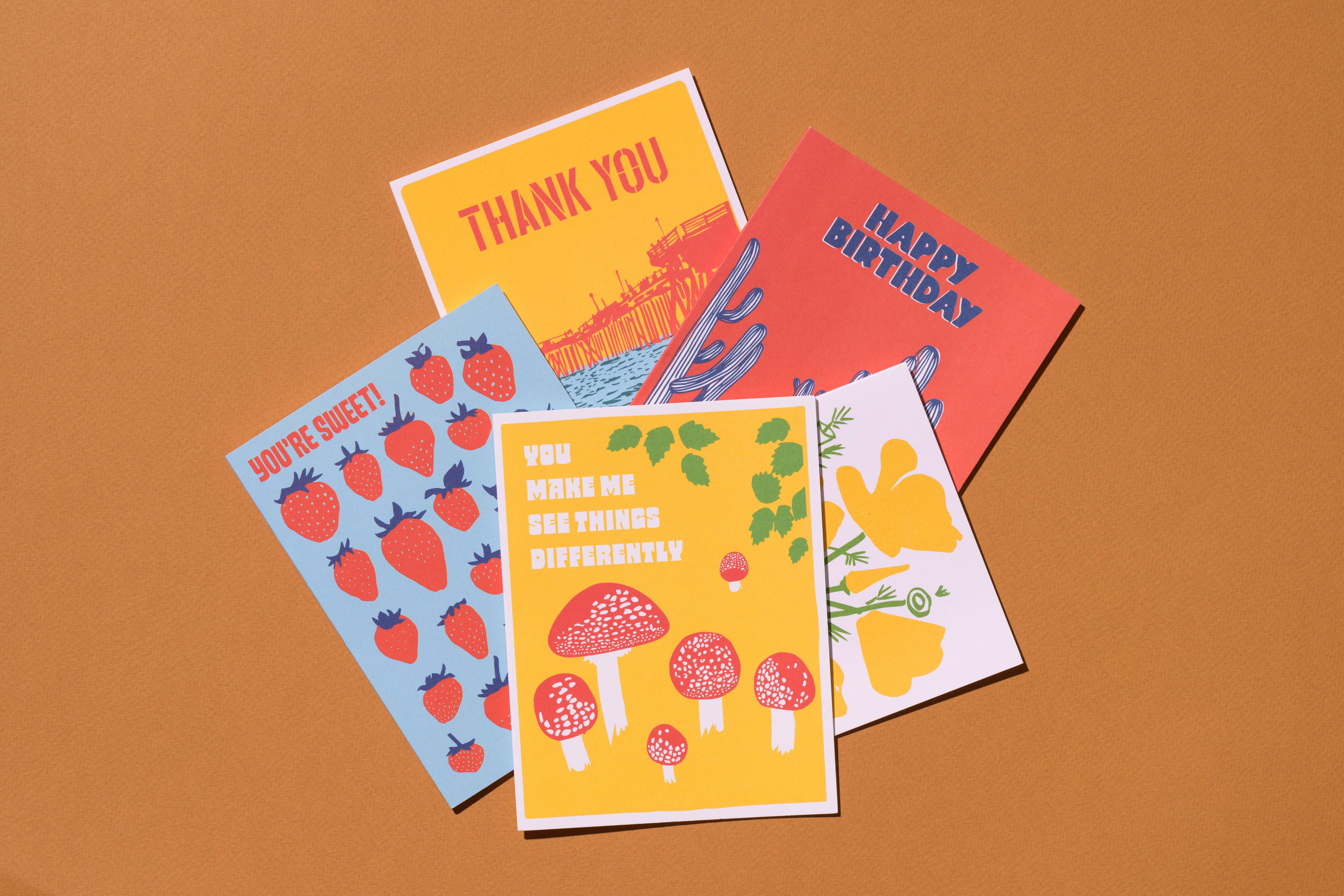 Red Cap Cards - Wholesale Birthday Card - Saguaro Cactus birthday greeting card2