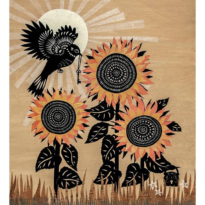 You Already Hold The Answers — Impression artistique sur papier découpé 11 x 14 pouces pour la vente par Rural Pearl: Cut Paper Art by Angie Pickman