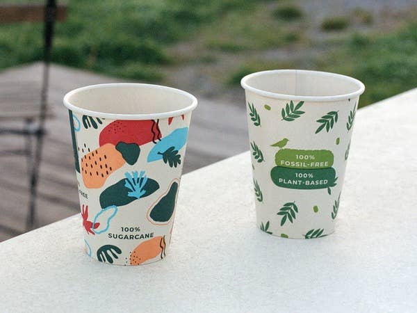 PUREGREEN GmbH – Engroshandel Engangsbæger – 100 % biologisk nedbrydelig plantebaseret kaffebæger (50 stk.)7