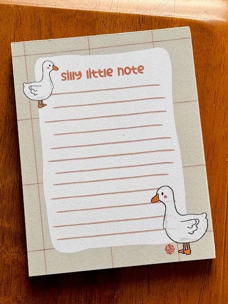 Silly Little Notepad for wholesale by kash co studio
