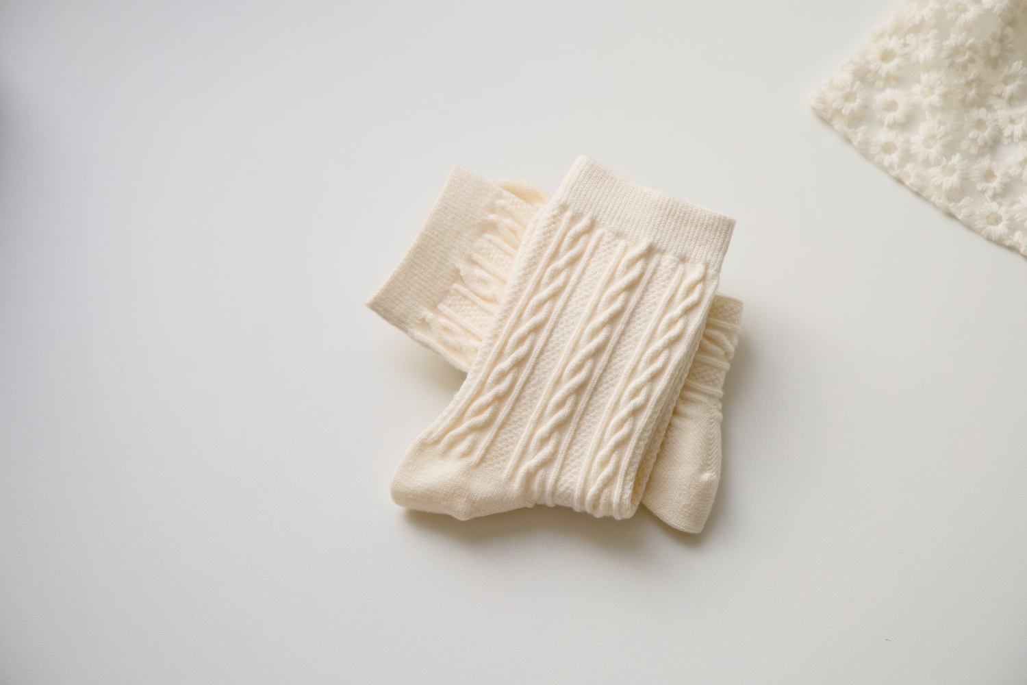 Happy Knits - Venta al por mayor Calcetines - Mujer - Calcetines retro Warm Twist - Calcetines de lana tejidos de color sólido7