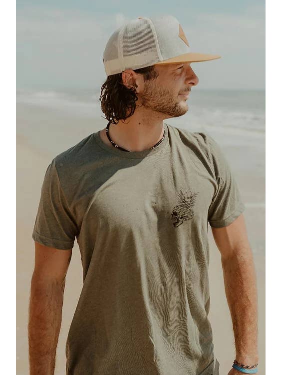 TIYS Clothing Co. - Wholesale Screen Printed T-Shirt - Unisex - Pineapple Skull Tee