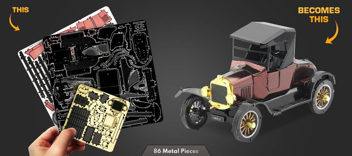 Metal Earth - Wholesale Decorative Figurine - 1925 Ford Model T Runabout vehicle8